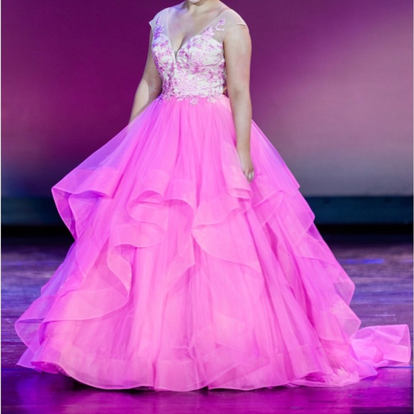 Pageant gown Teen fully stoned on top - Picture 6 of 11